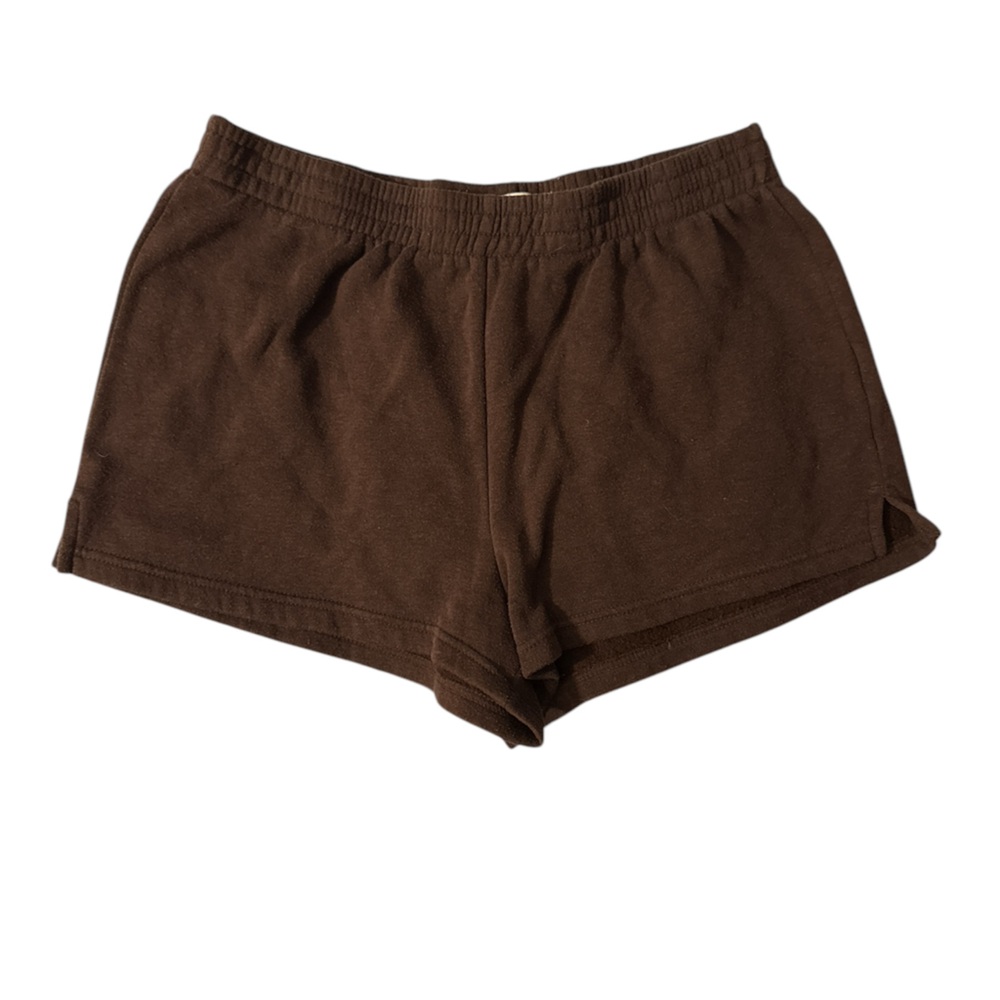 Streetwear Society Brown Athletic Shorts with Elastic Waistband